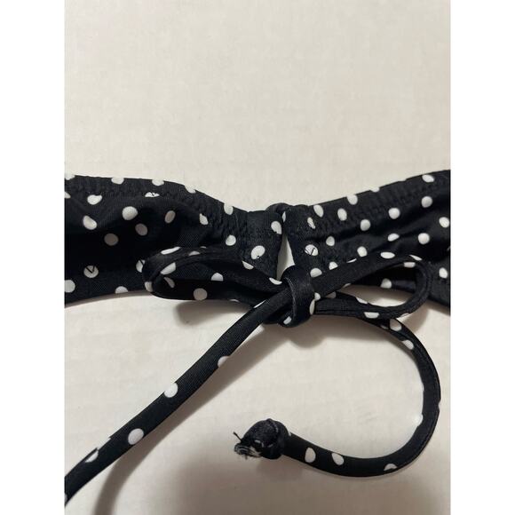 Victoria’s Secret Black & White Polka Bikini Bottom Size L - Picture 5 of 9